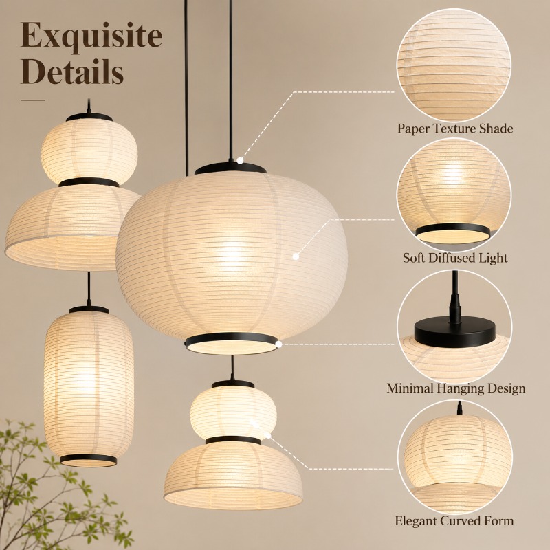 Japanese Rice Paper Pendant Li - Japanese Lantern Paper avis et prix