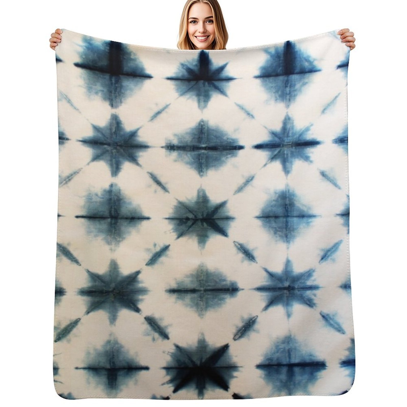 Shibori Tie Dye, Indigo Throw  - Shibori Tie Dye avis et prix