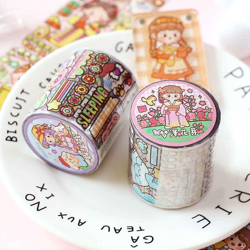 TIANZI 50mmx5m Scrapbooking St - Japanese Girl Lifestyle avis et prix