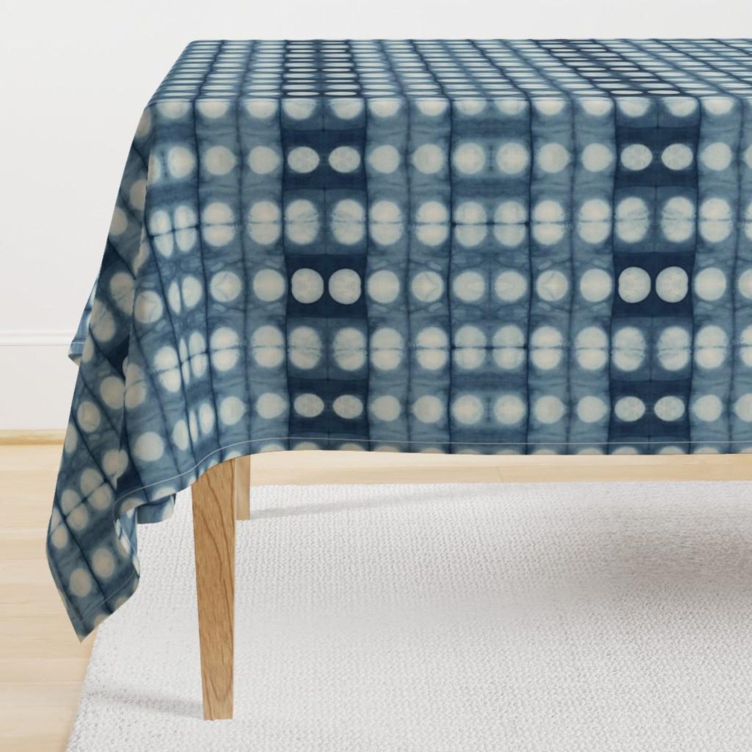 Shibori Circles Tablecloth Des - Shibori Tie Dye avis et prix