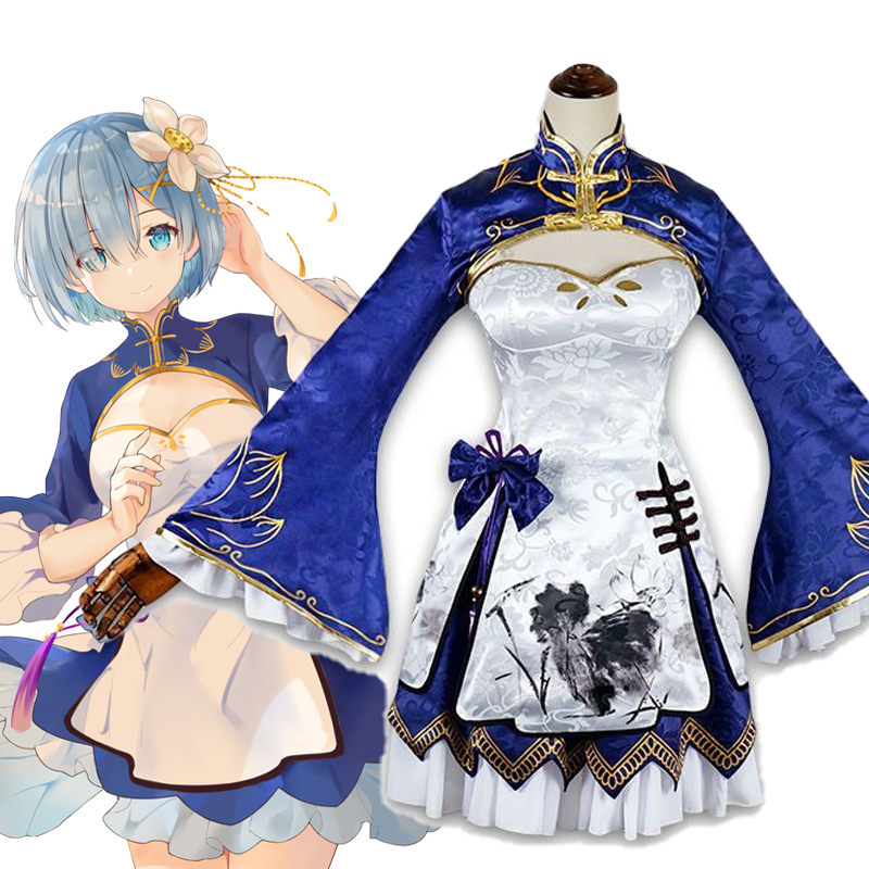 Rem Ram Cosplay Cheongsam Anim - Japanese Girl Lifestyle avis et prix