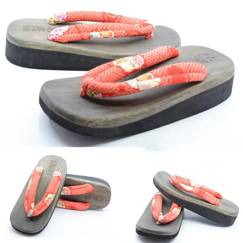 Women's Cosplay Shoes Mid Heel - Geta Wooden Sandal avis et prix