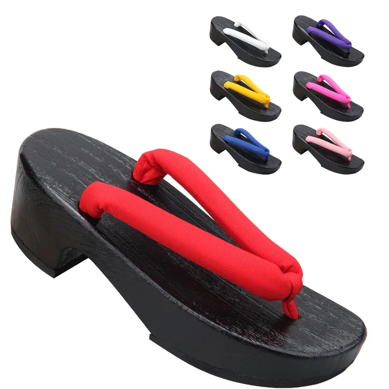 Women's Black Crescent Moon Sh - Geta Wooden Sandal avis et prix