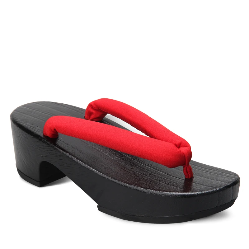 Women's Black Crescent Moon Sh - Geta Wooden Sandal avis et prix
