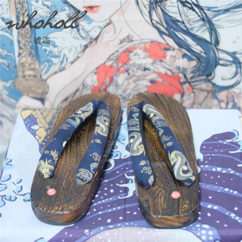 Man Wooden Clogs Slippers Wome - Geta Wooden Sandal avis et prix